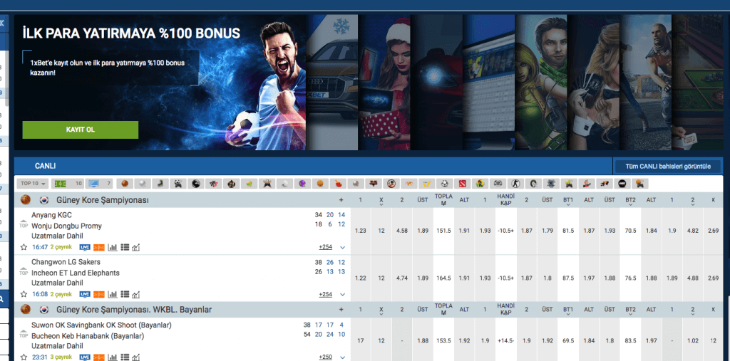 Cep telefonunuzu kayıt 1xbet
