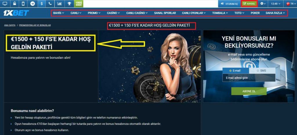 Bahis Özel tipleri